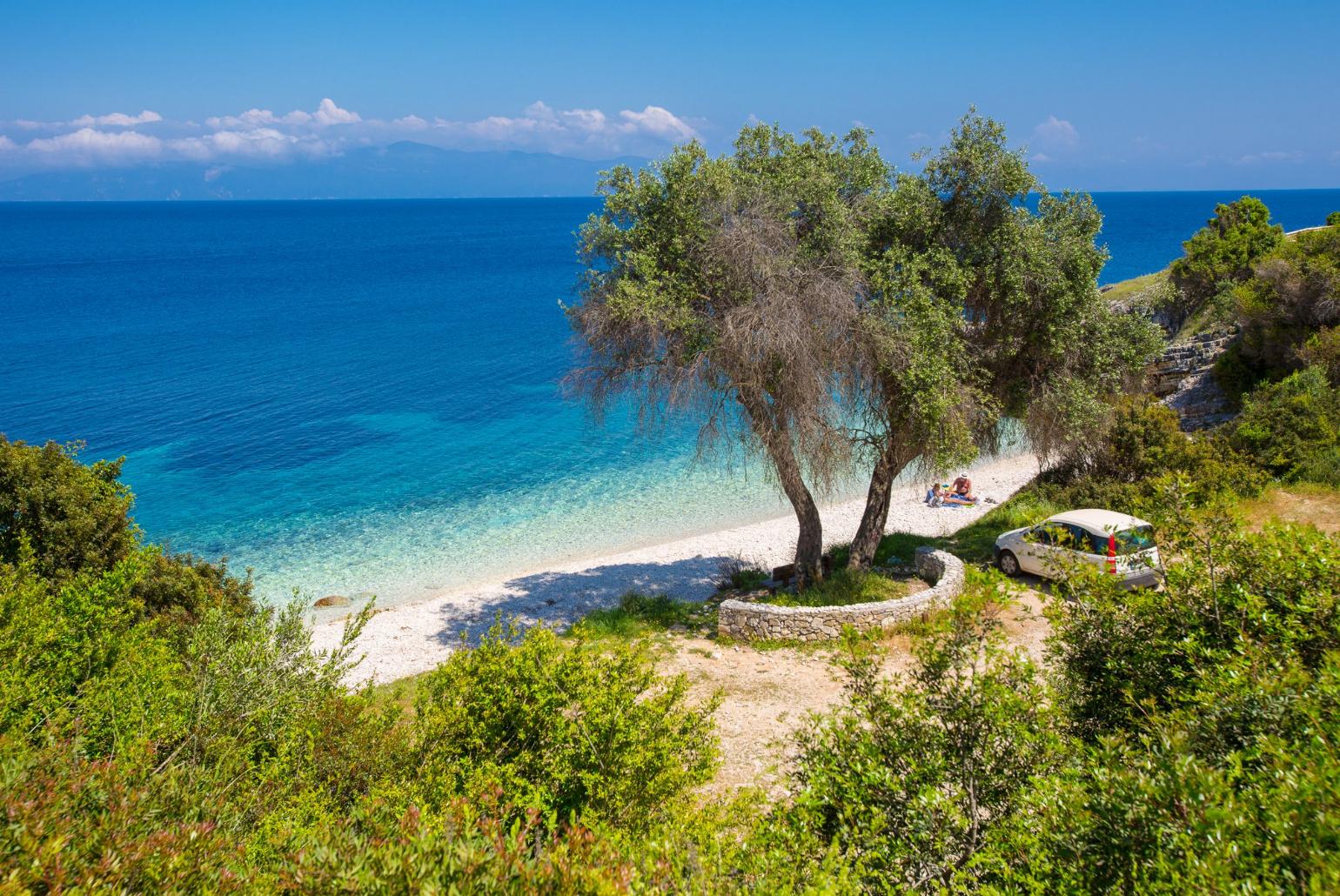 Local beach only a few minutes from Villa Anastasia