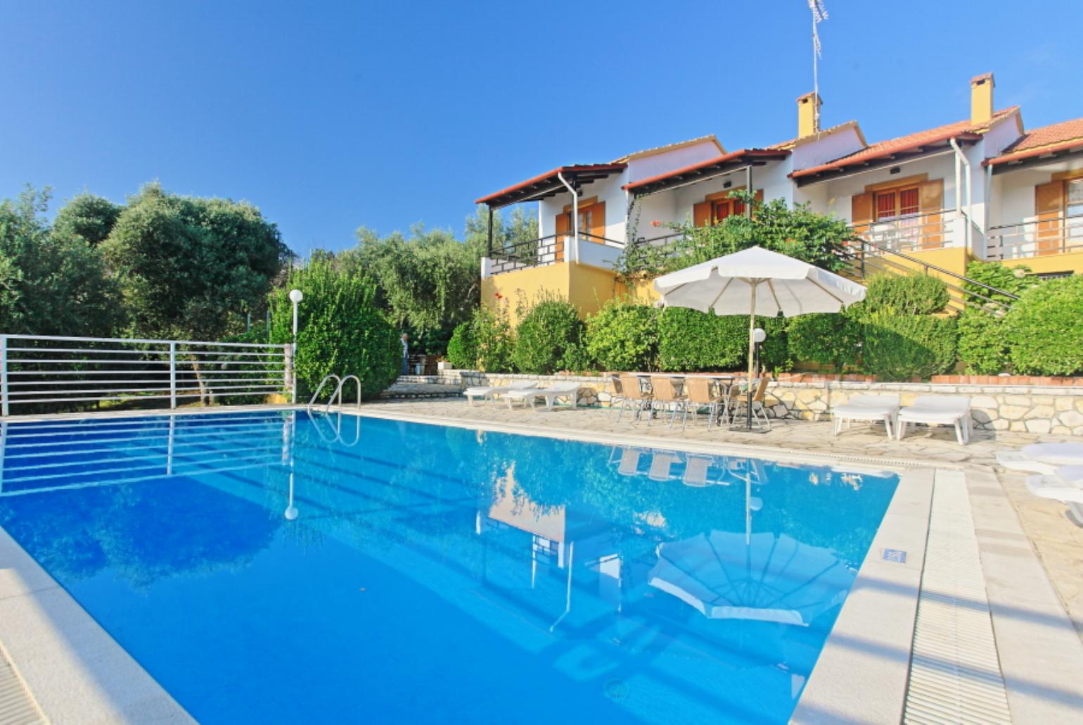 Private pool with terrace area