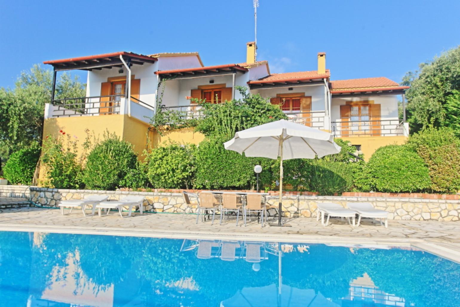 Private pool with terrace area