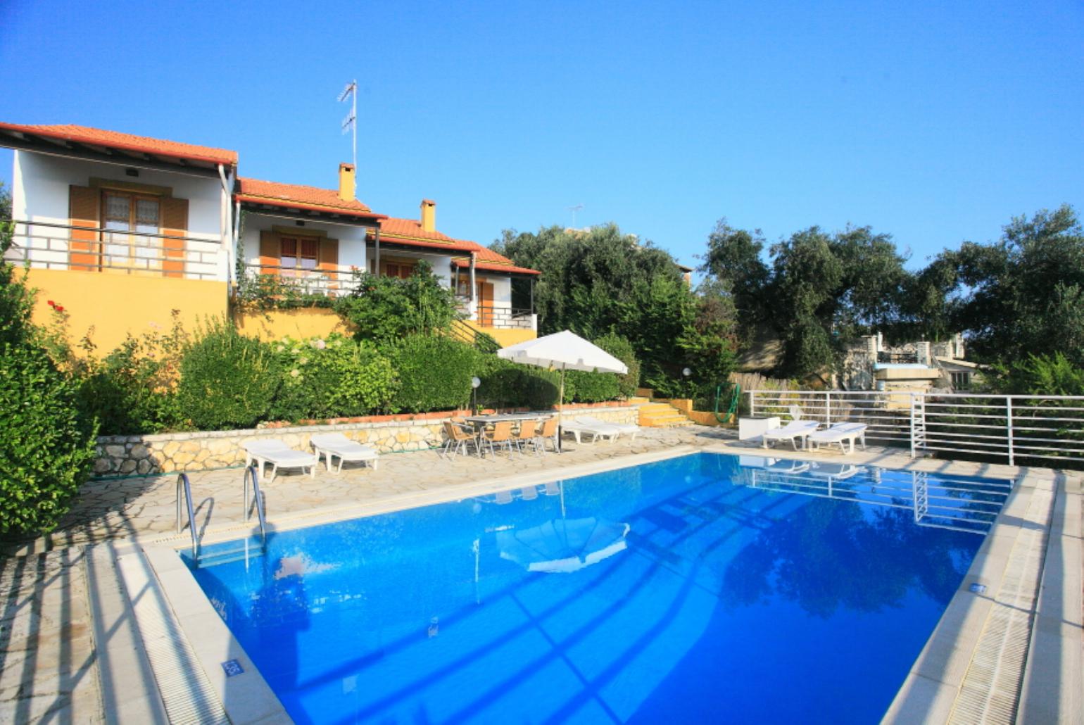 Private pool with terrace area