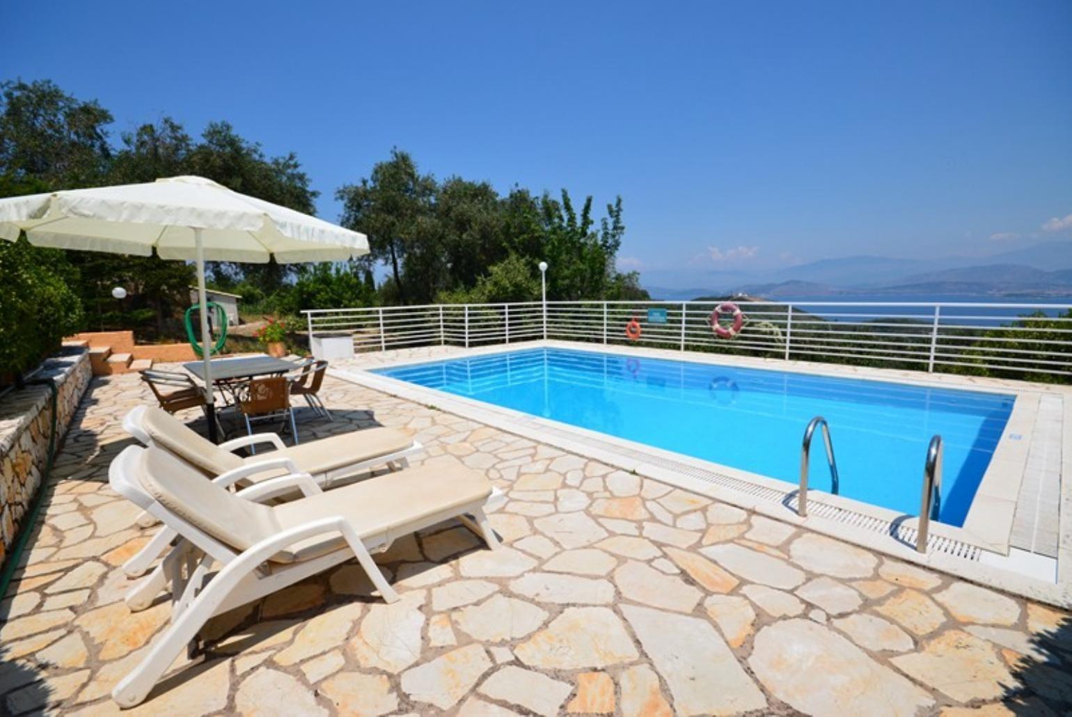 Private pool with terrace area