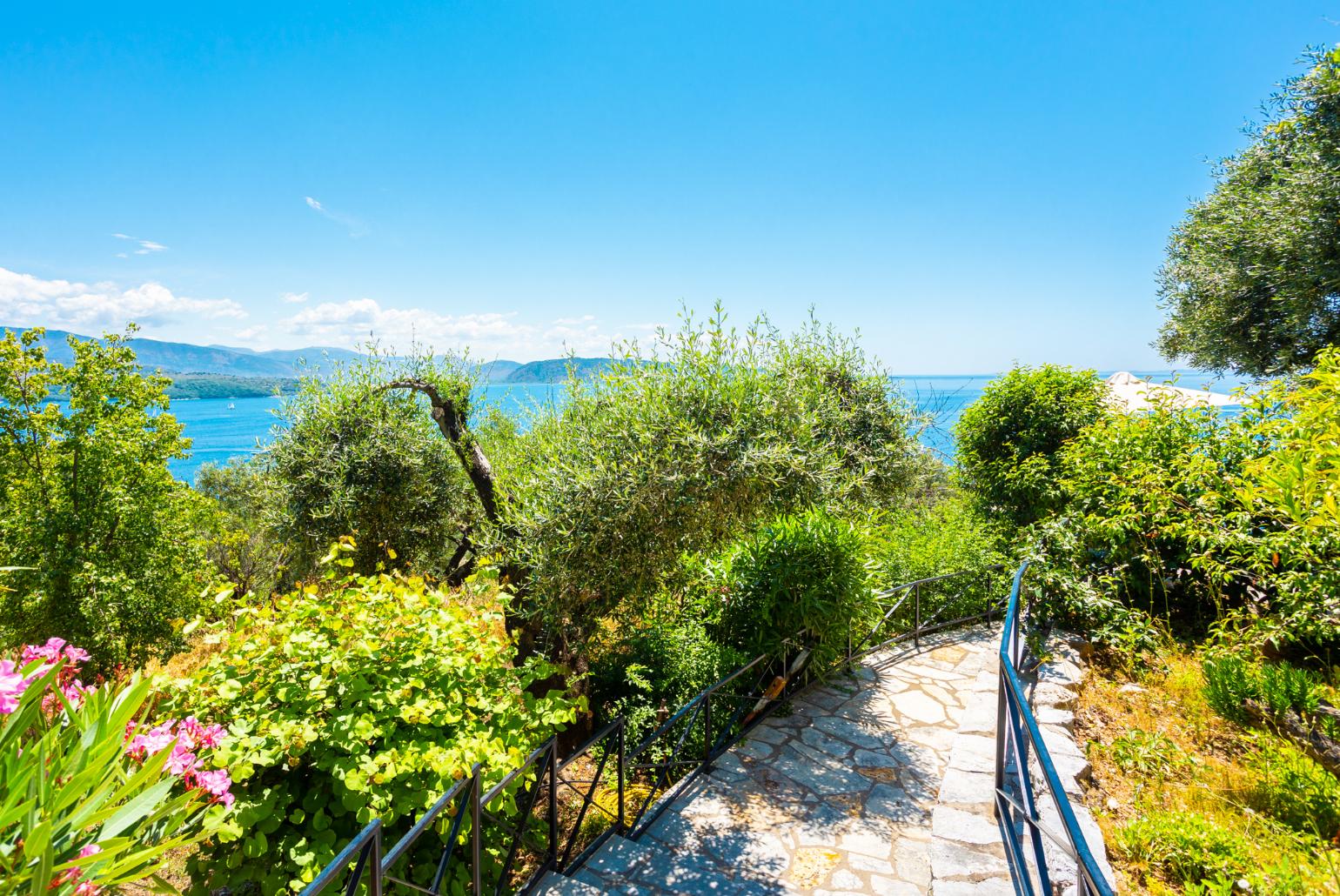 Pathway to swimming pool