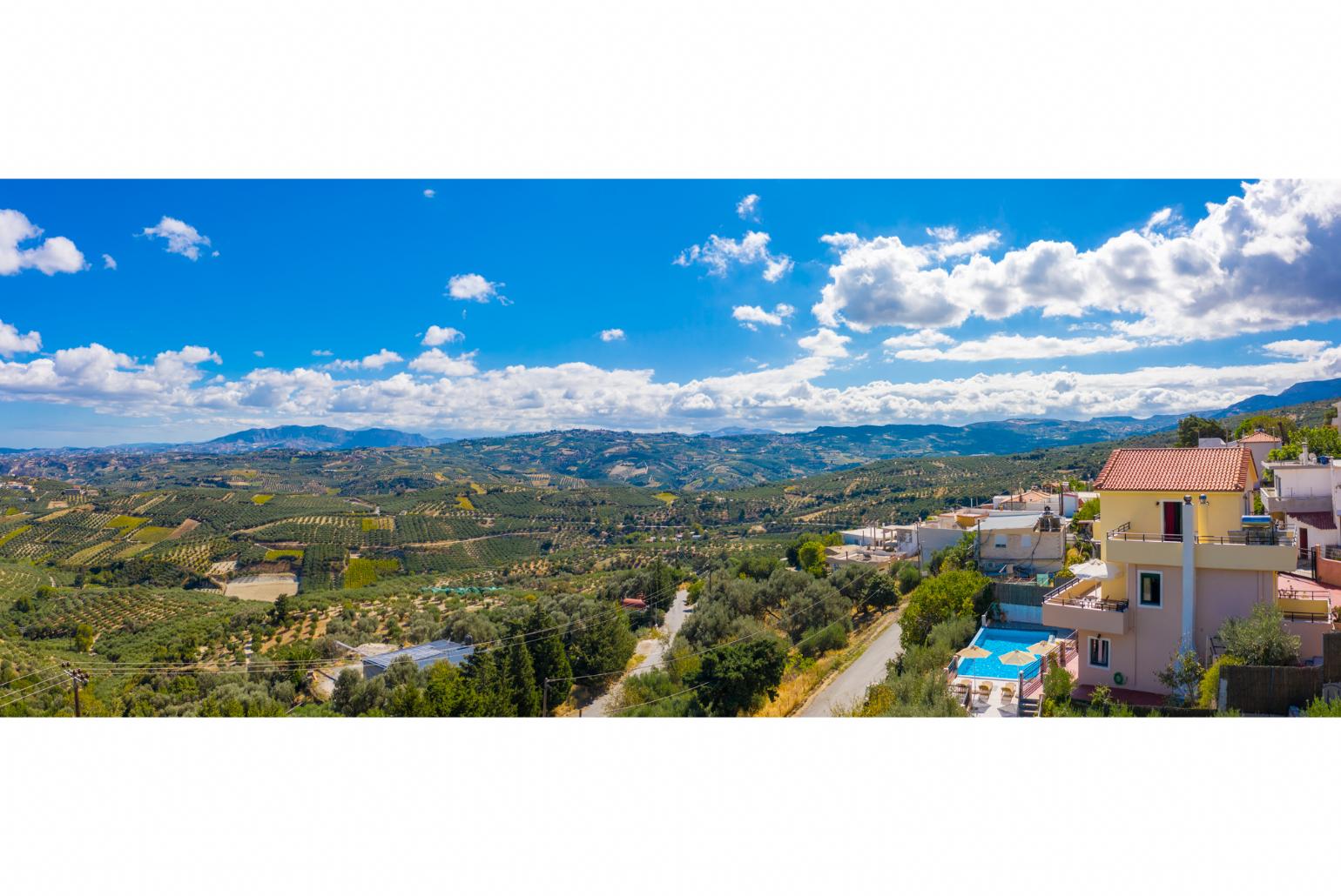 Aerial view of Villa Zeus