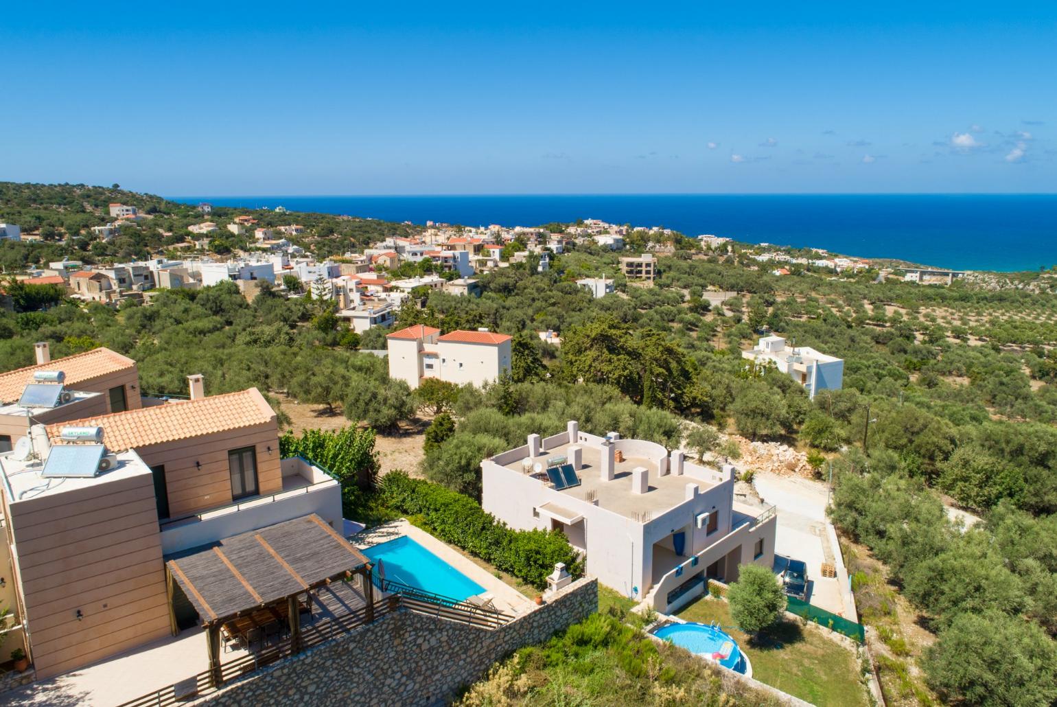 Aerial view of Villa Gerani Panorama