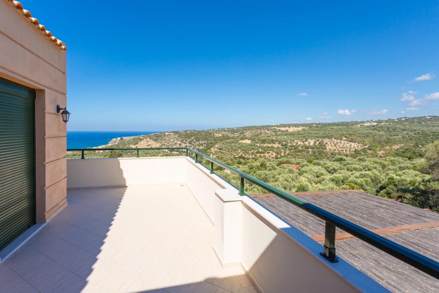 Balcony with sea views