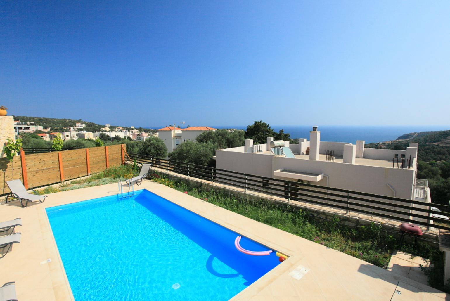 Private pool with terrace and garden area