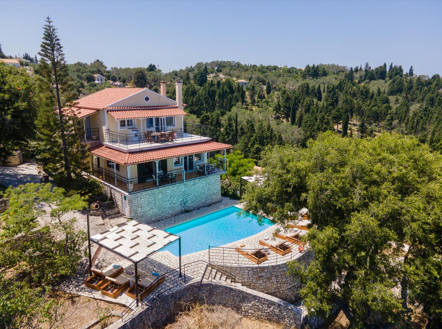 Beautiful villa with a private pool and panoramic sea views