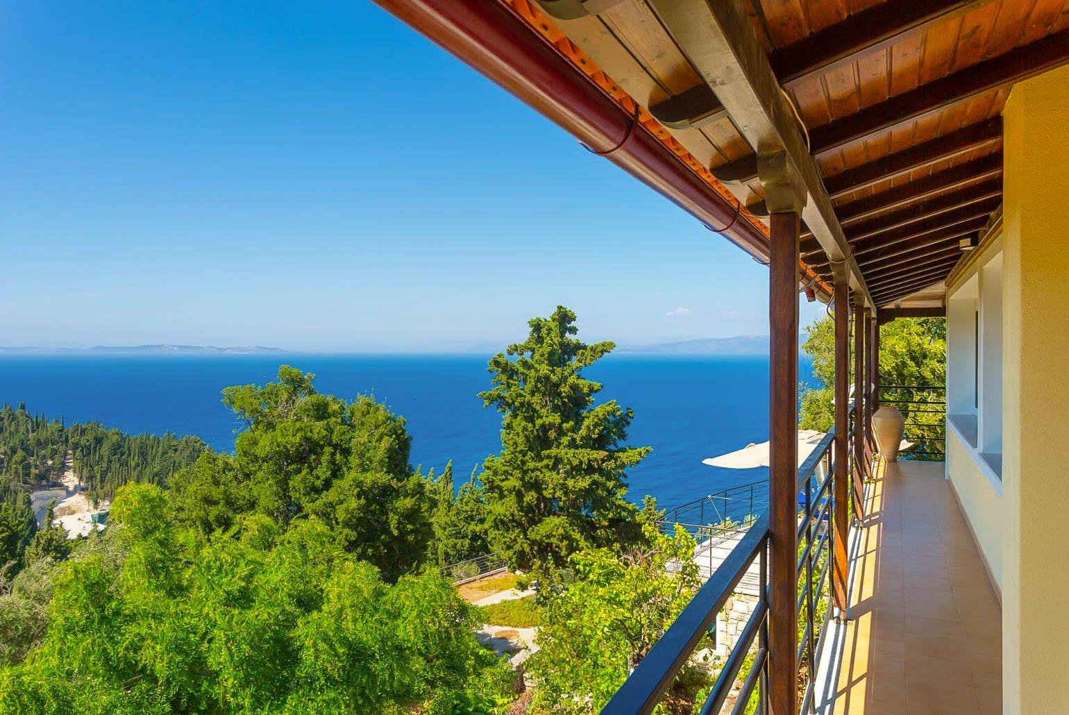 Balcony with sea views