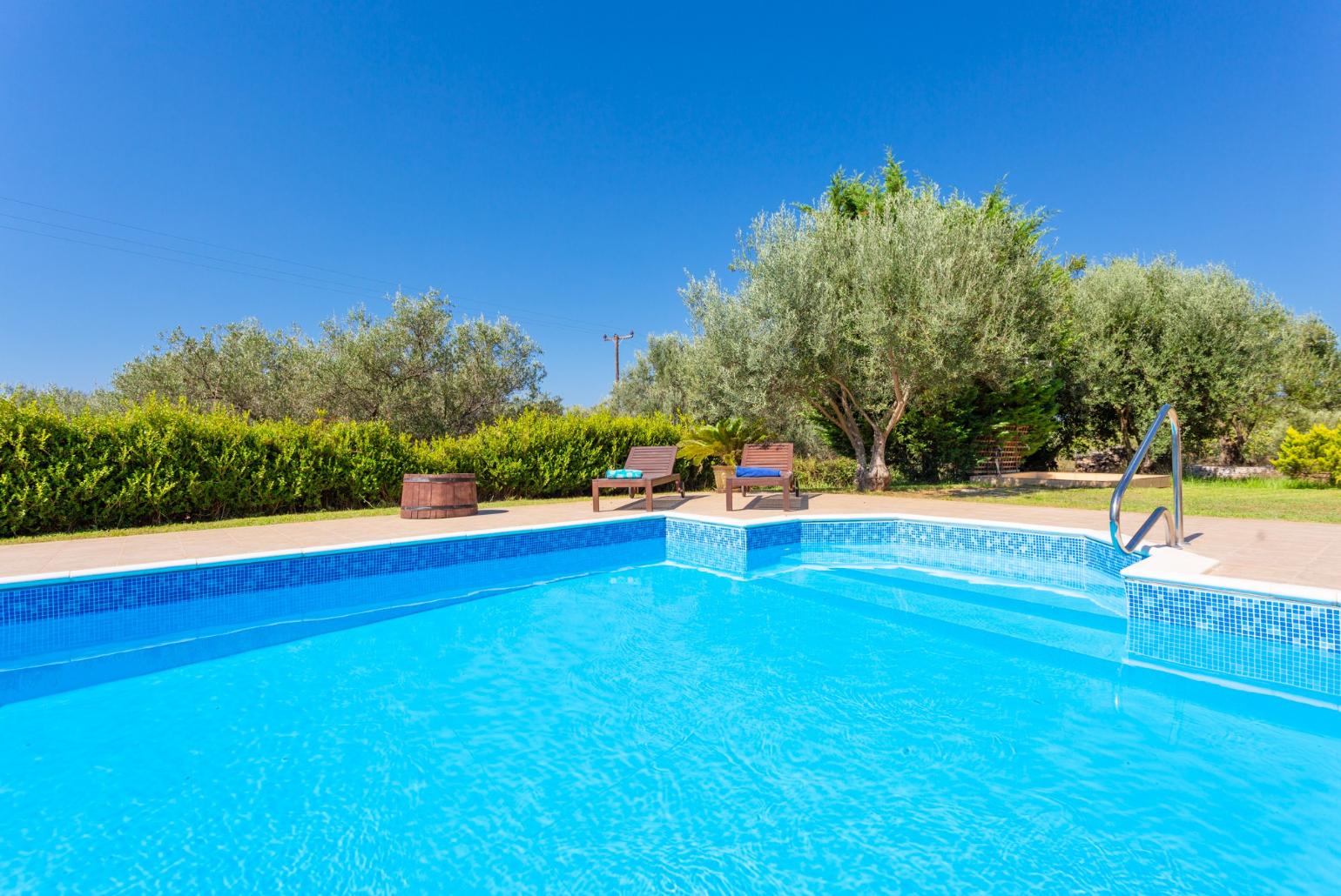 Private pool and terrace