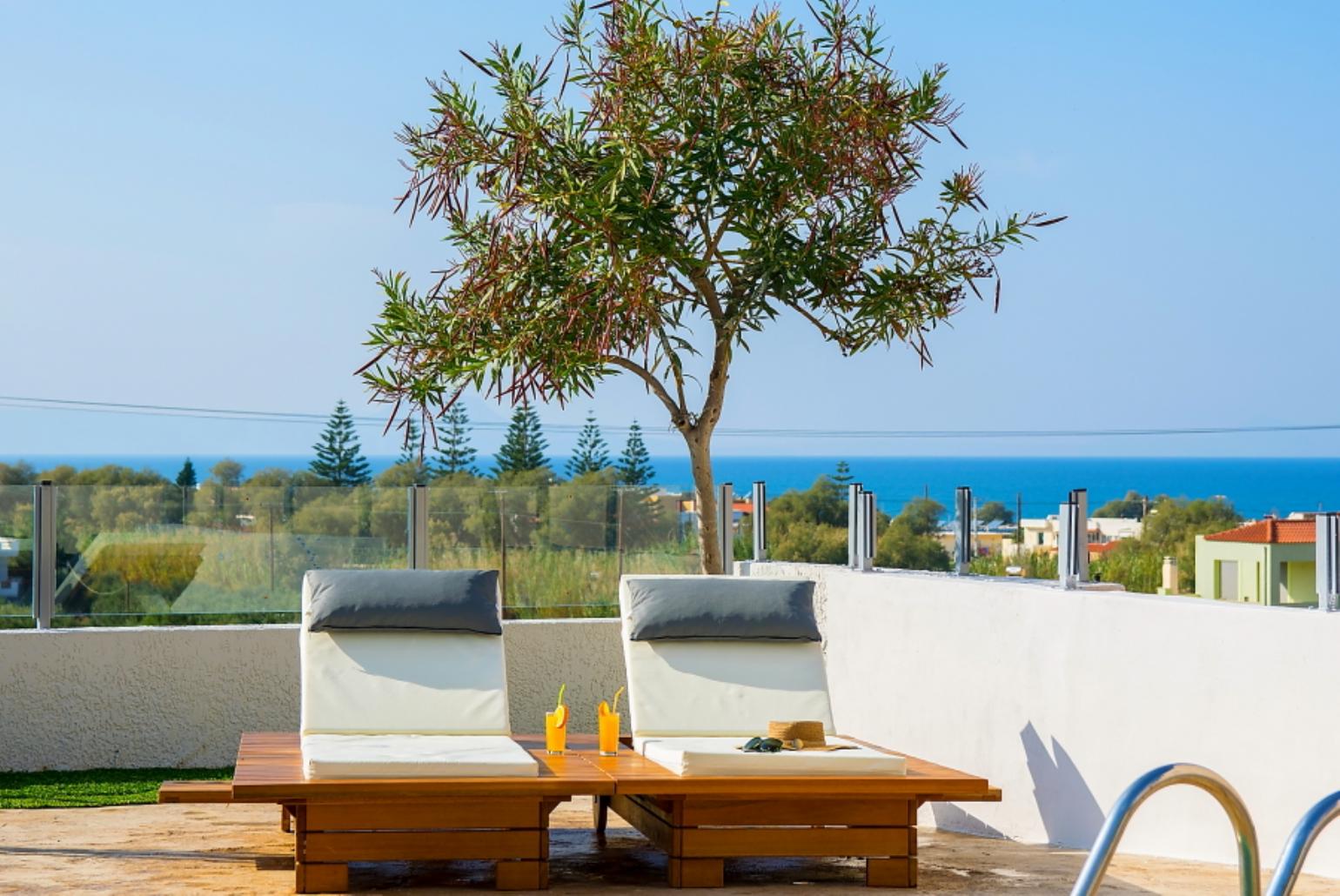 Private pool with terrace area