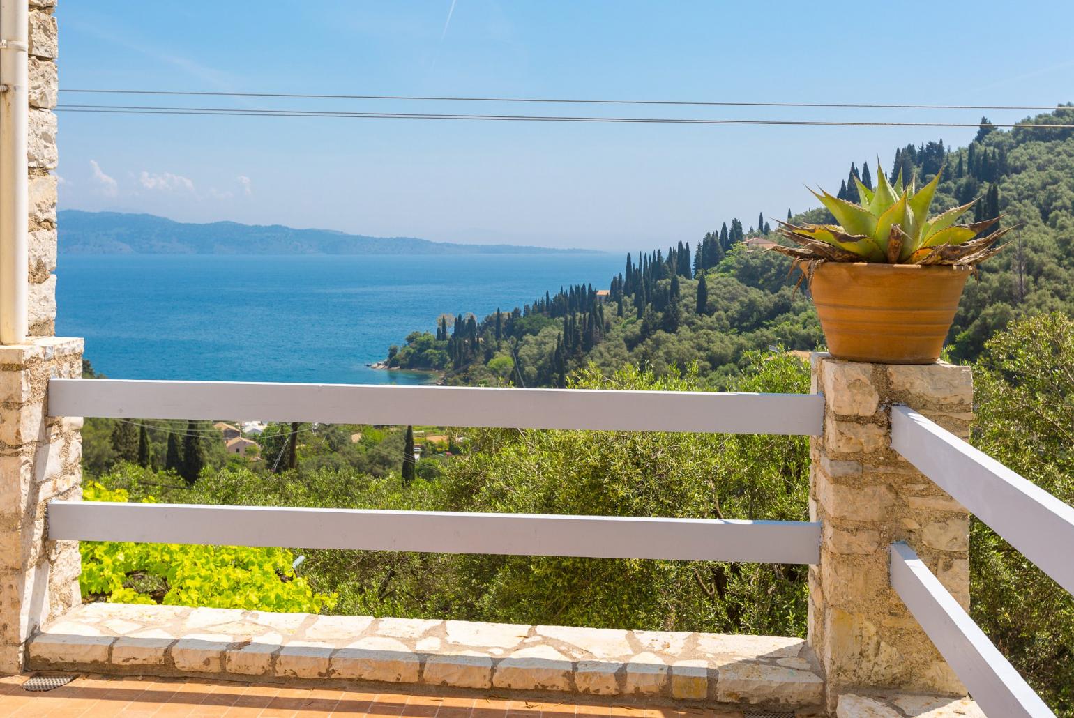 Balcony with sea views