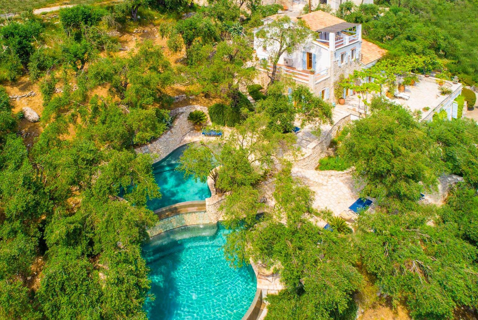 ,Aerial shot of the Olive Press