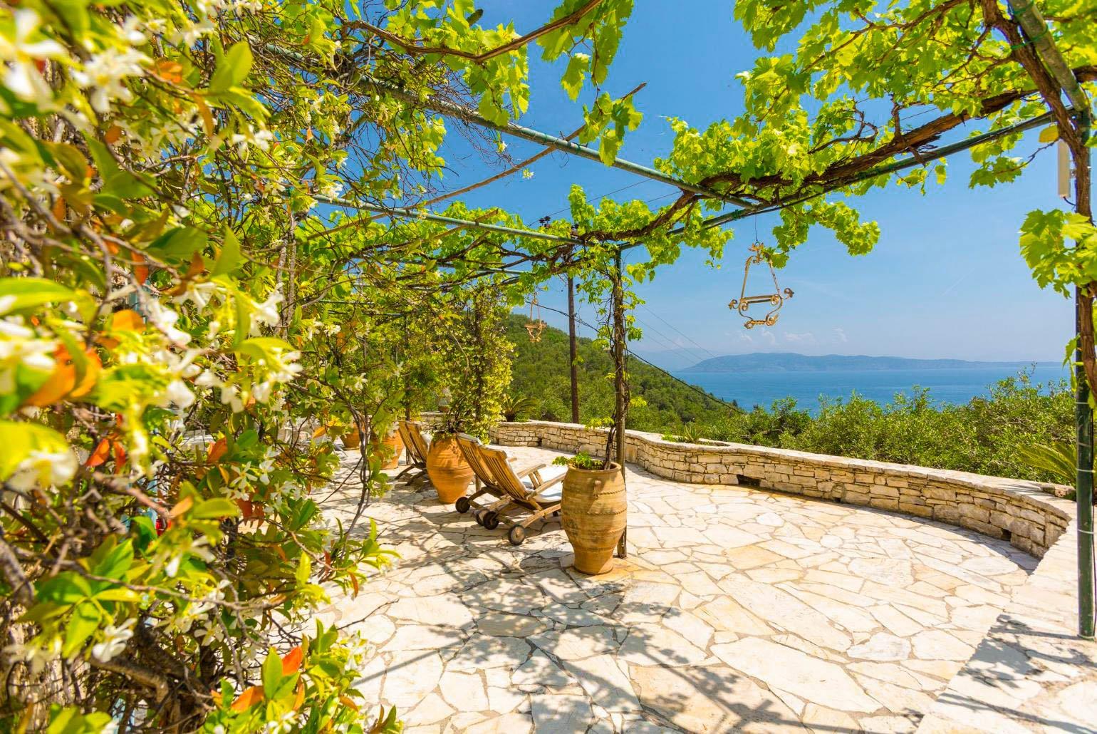 Main terrace with sea views