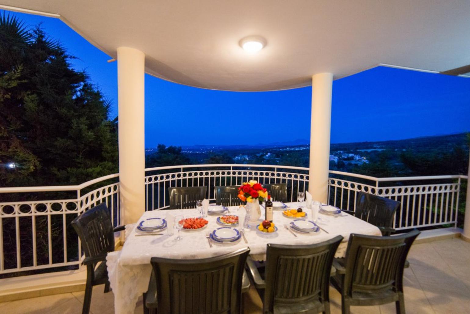 Balcony on first floor with views