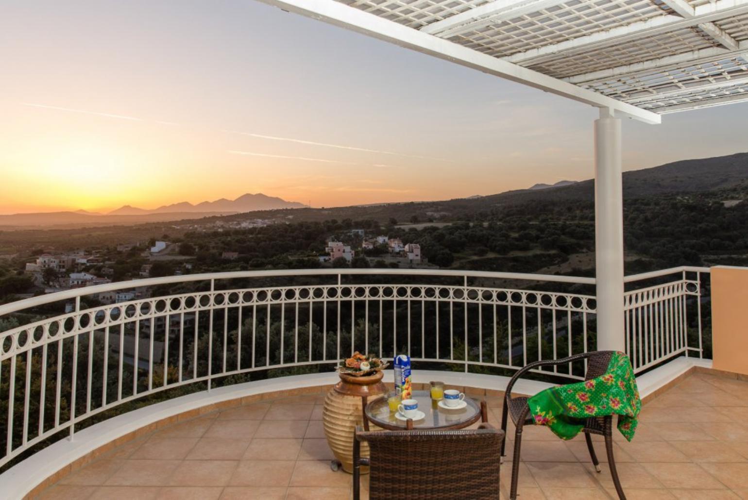 Balcony on second floor with views