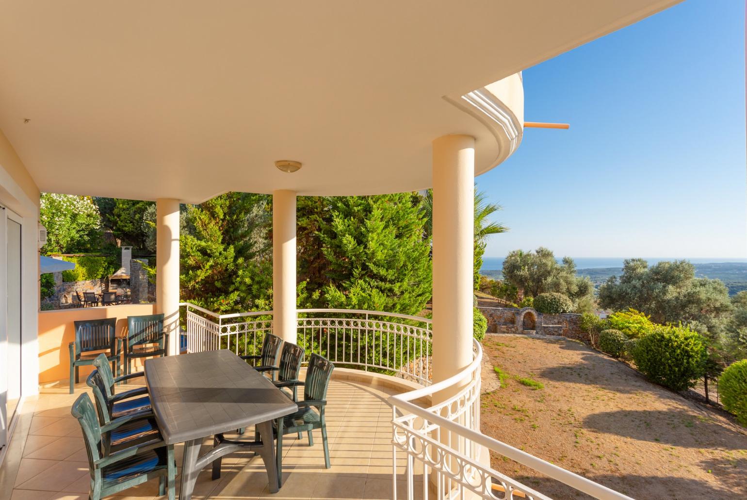 Terrace on first floor with views