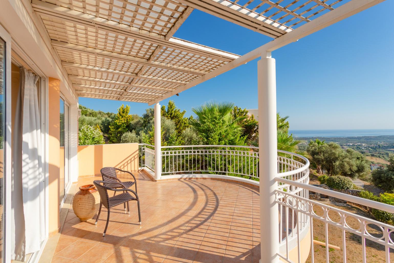 Terrace area on second floor with views