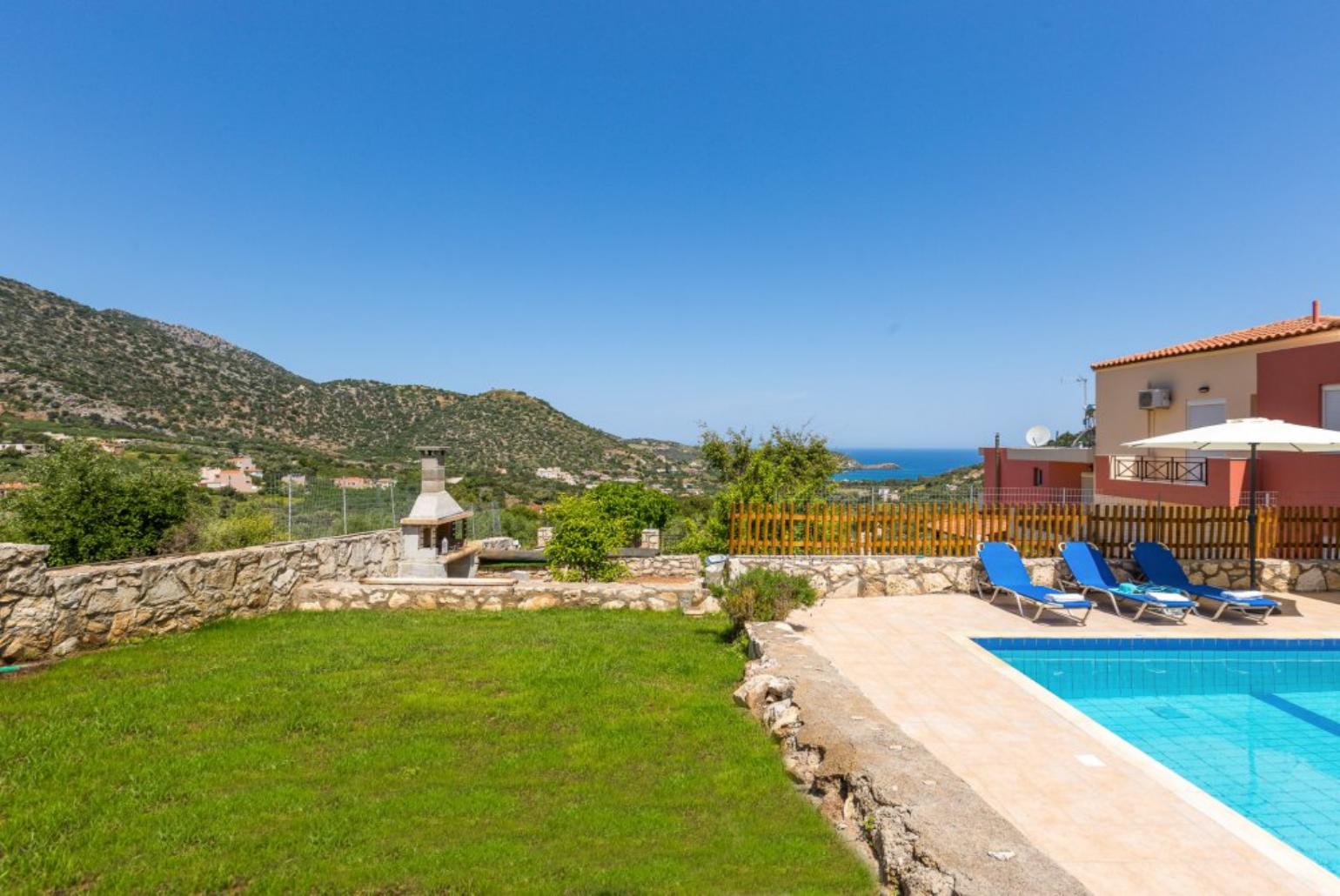 Private pool with terrace and garden area