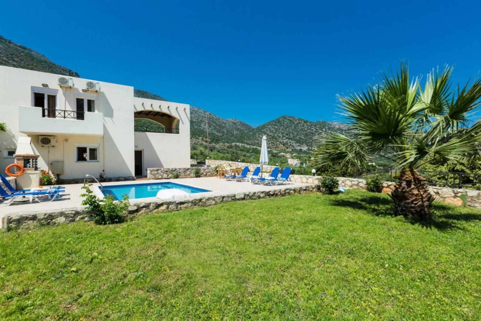 Private pool with terrace and garden area