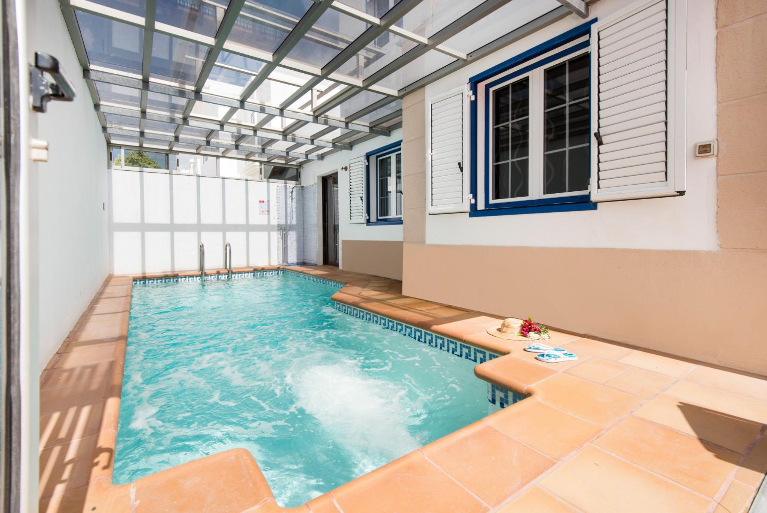 Terrace area and private pool