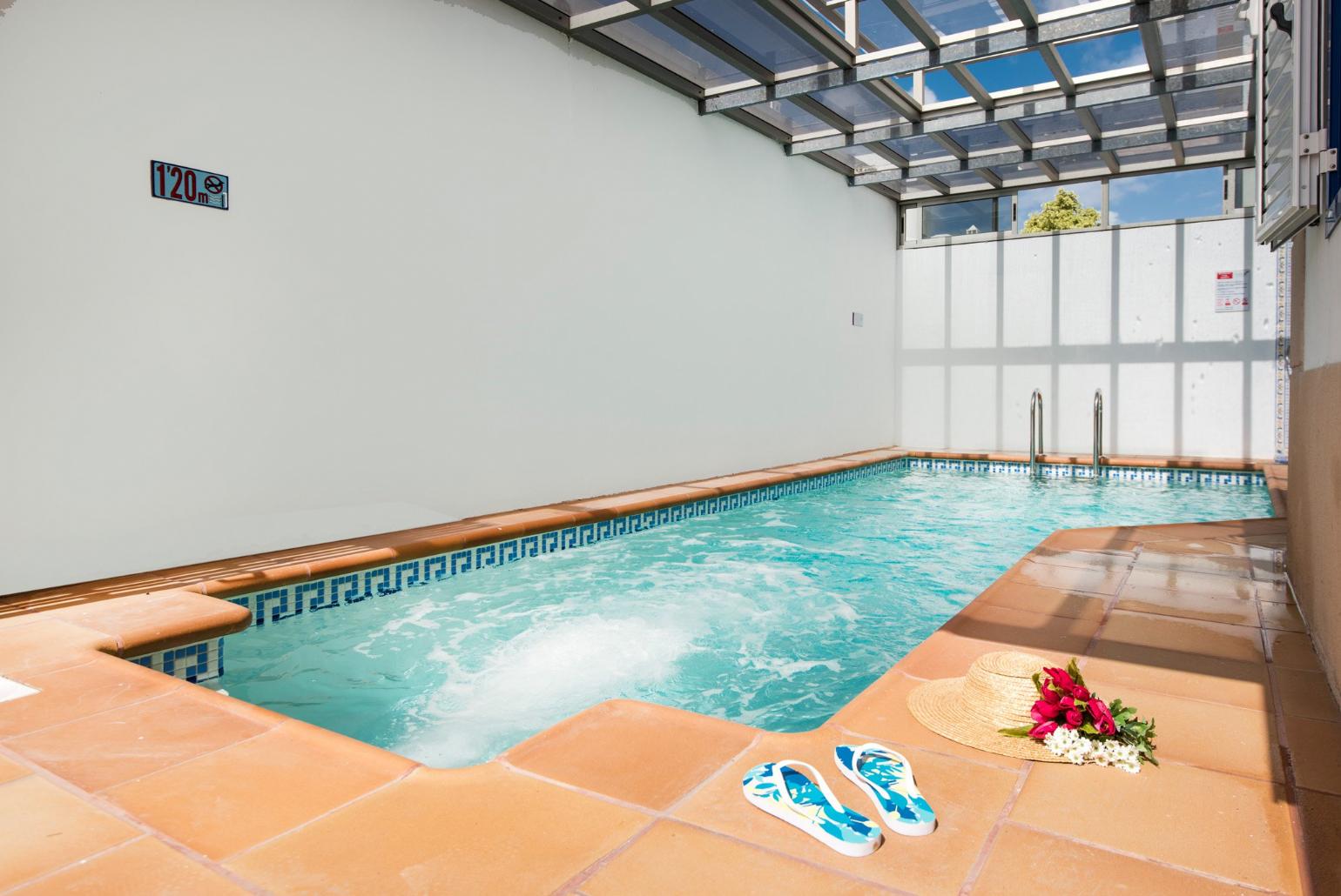 Terrace area and private pool