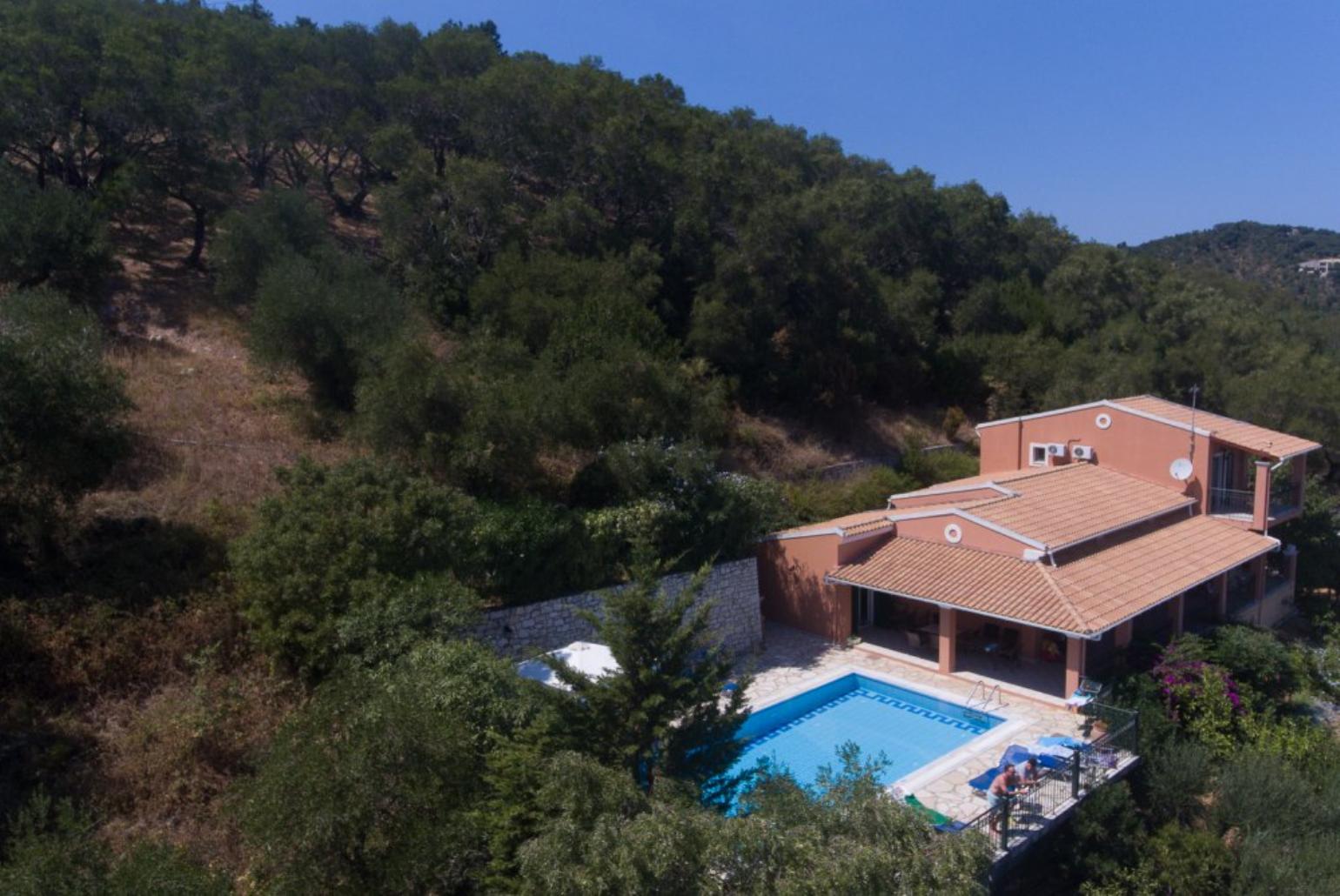 Overview of the villa