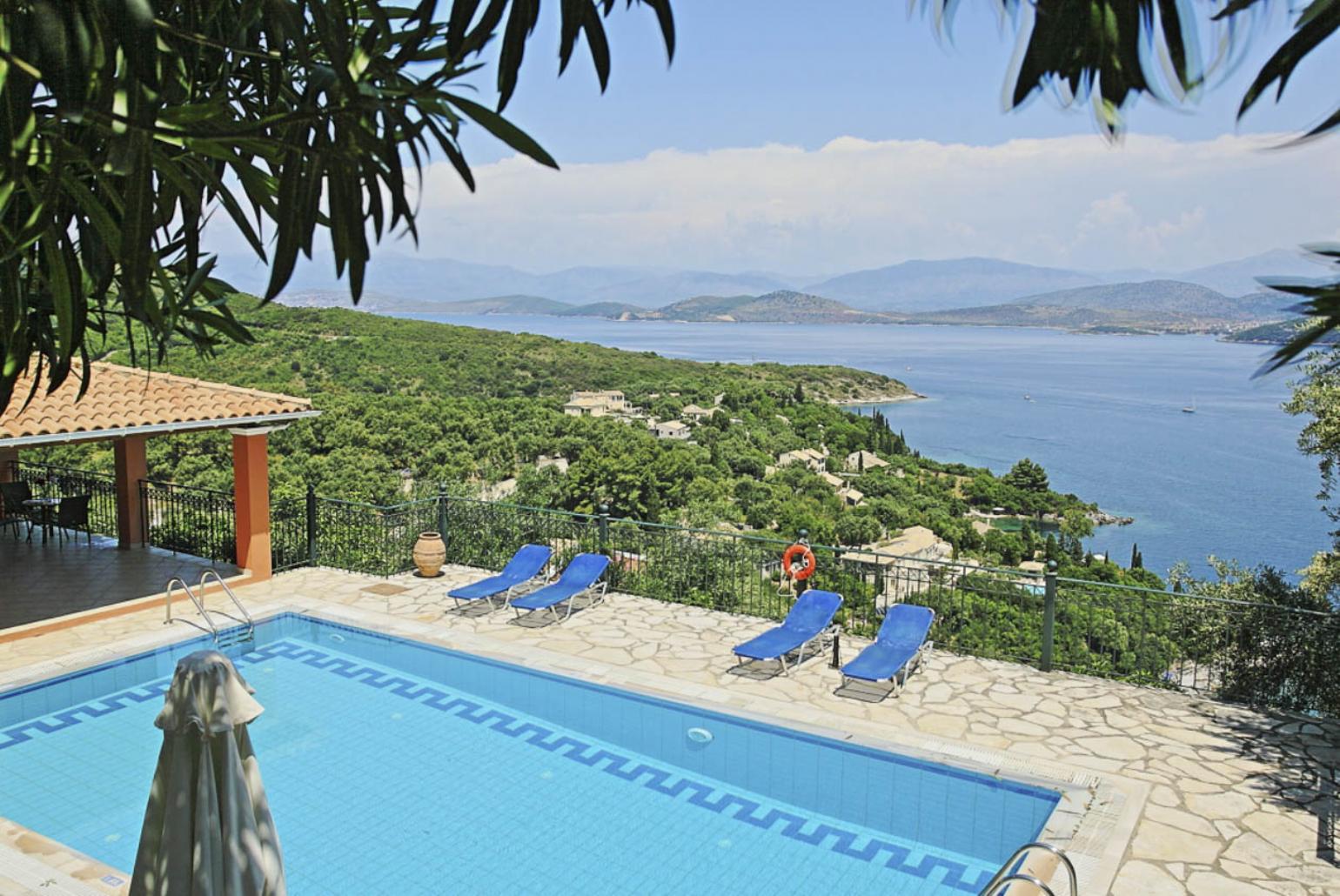 Beautiful views from the villa