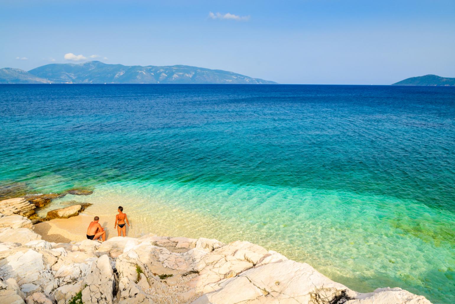 Turquoise sea water