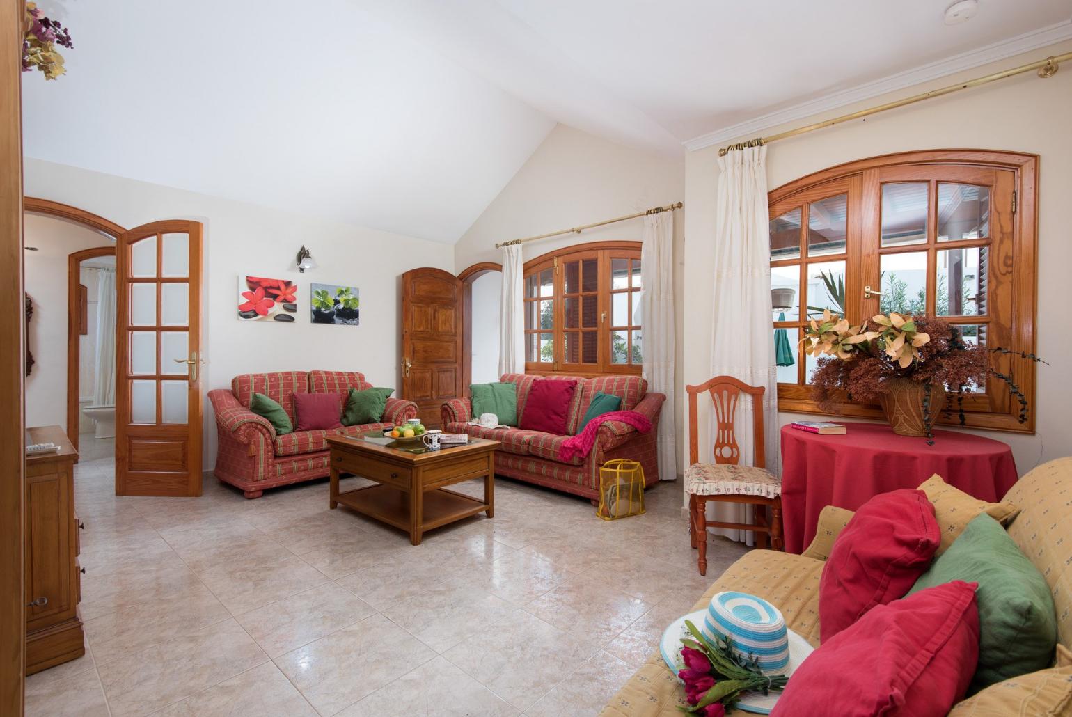Living area with WiFi, TV and DVD player