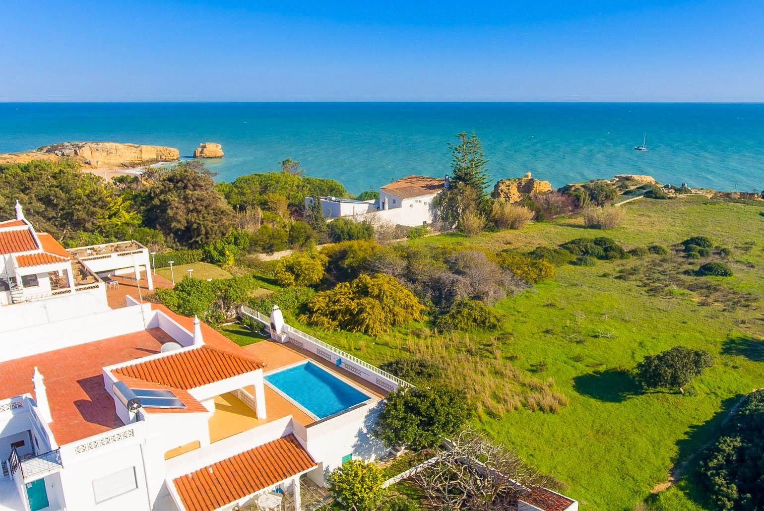 View towards Praia da Vigia from above Beach Villa Barreto