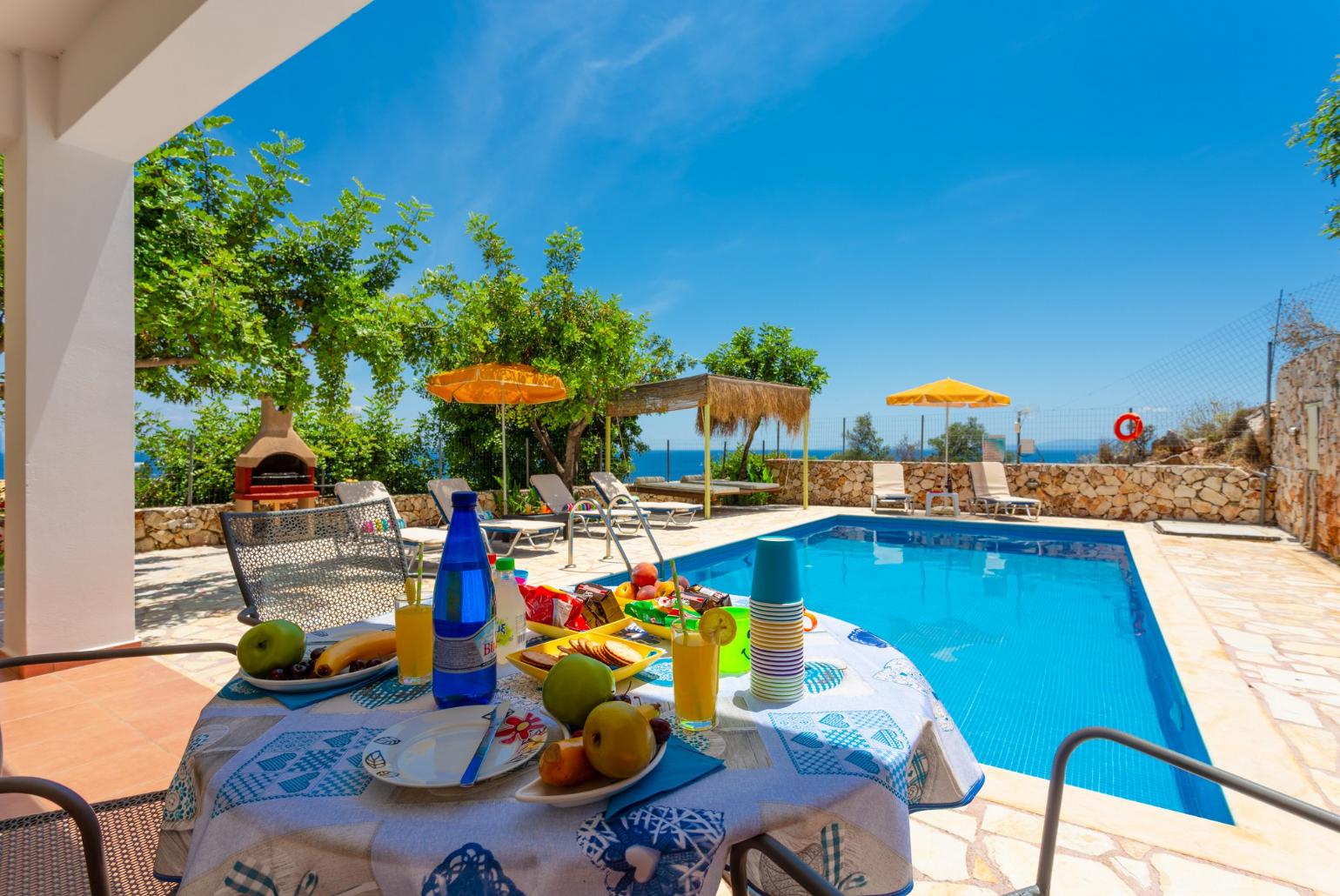 Outdoor dining area
