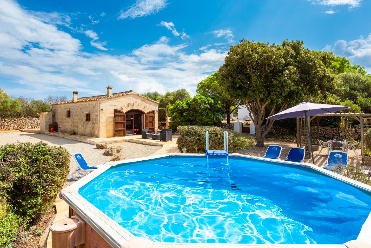 ,Beautiful villa with private pool, terrace, and garden