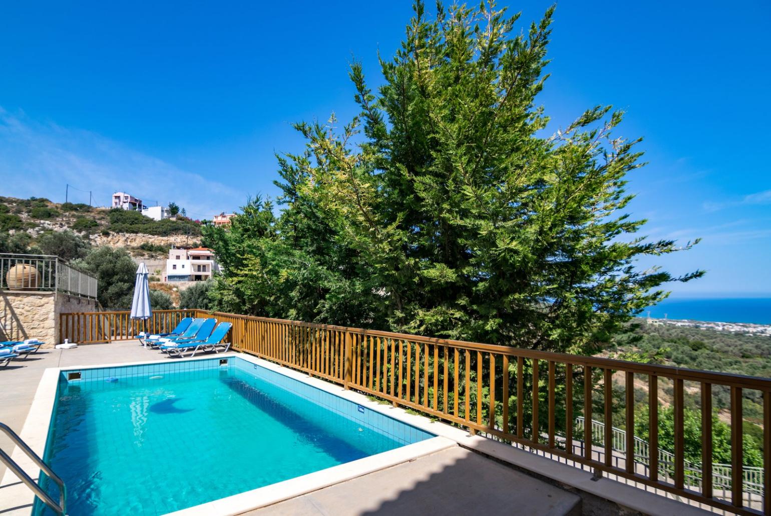 Private pool with terrace area
