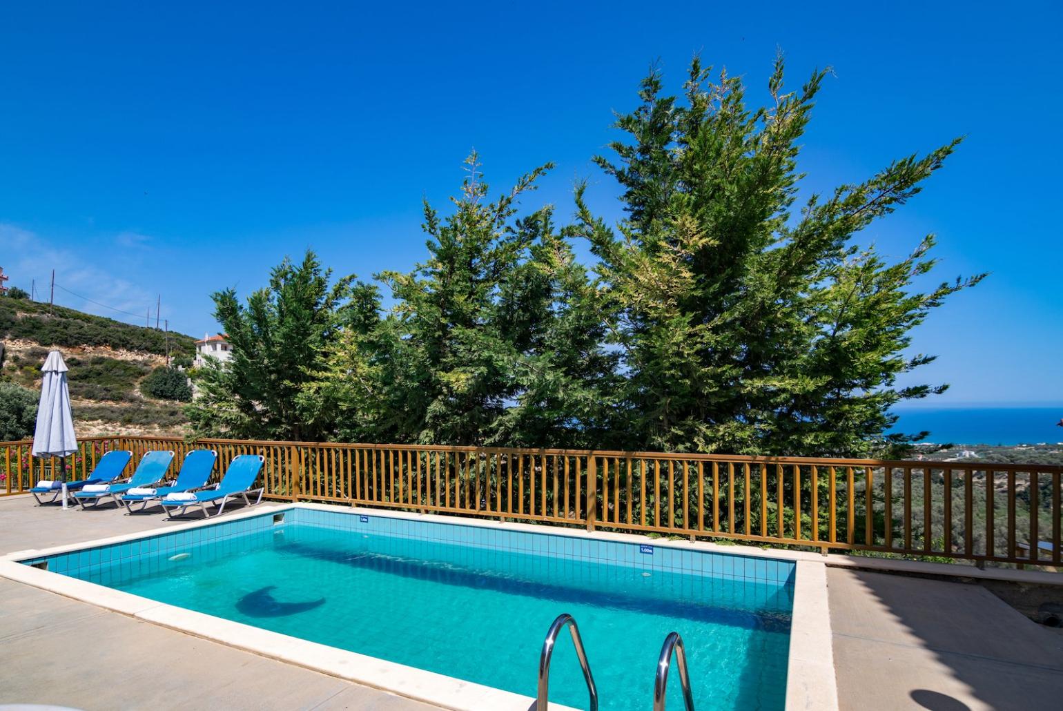 Private pool with terrace area