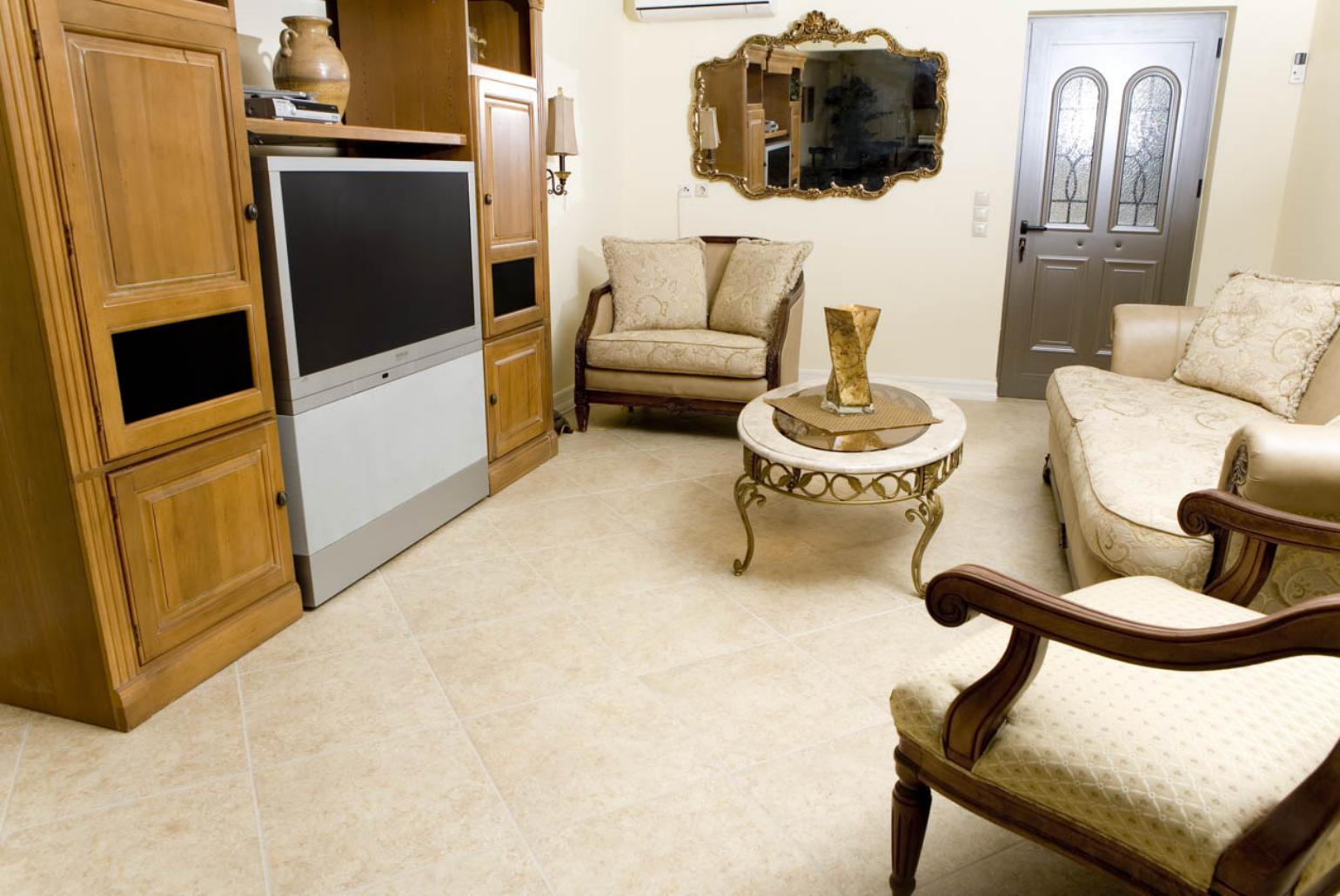 Living area with TV