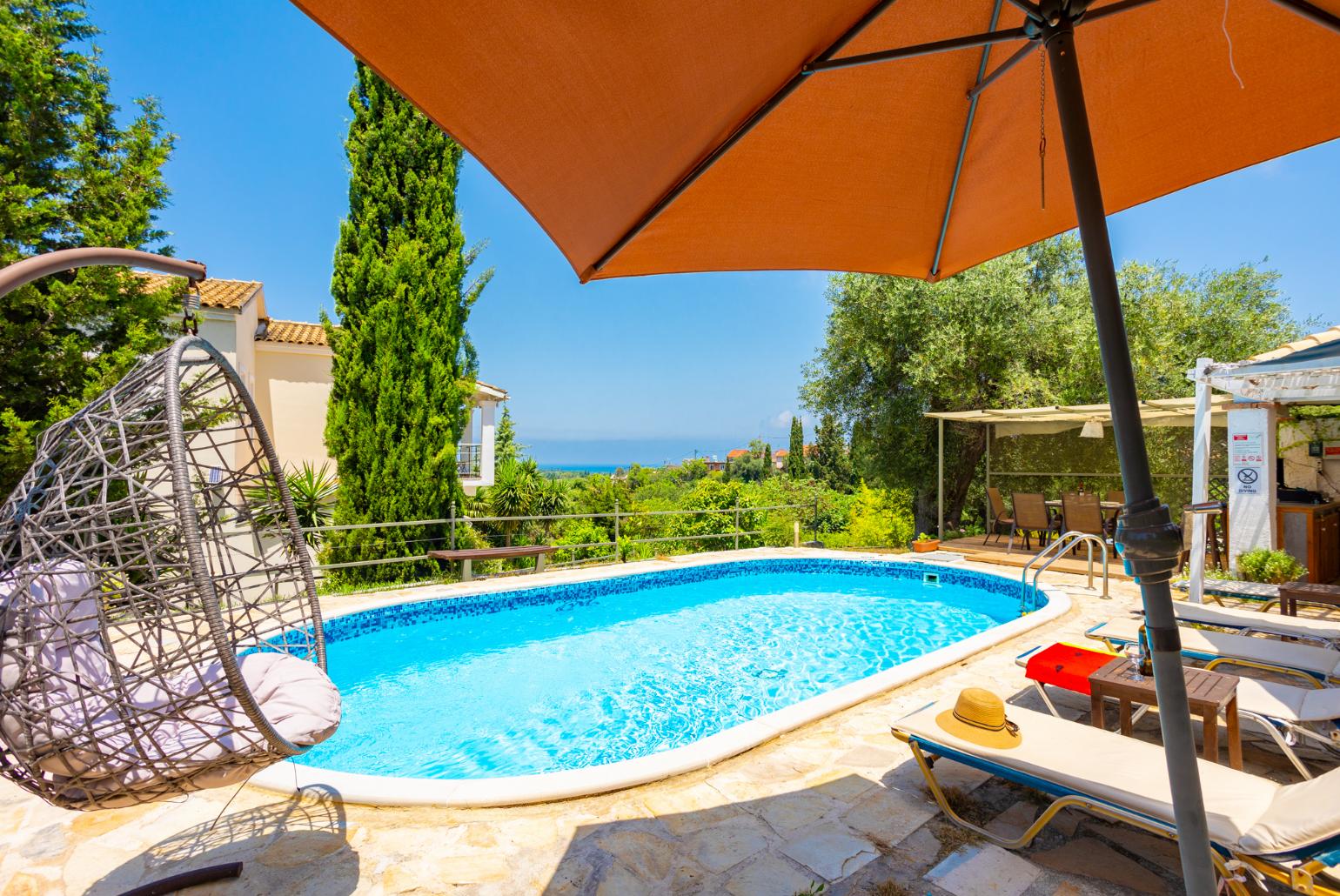 Beautiful villa with private pool, terrace, and garden