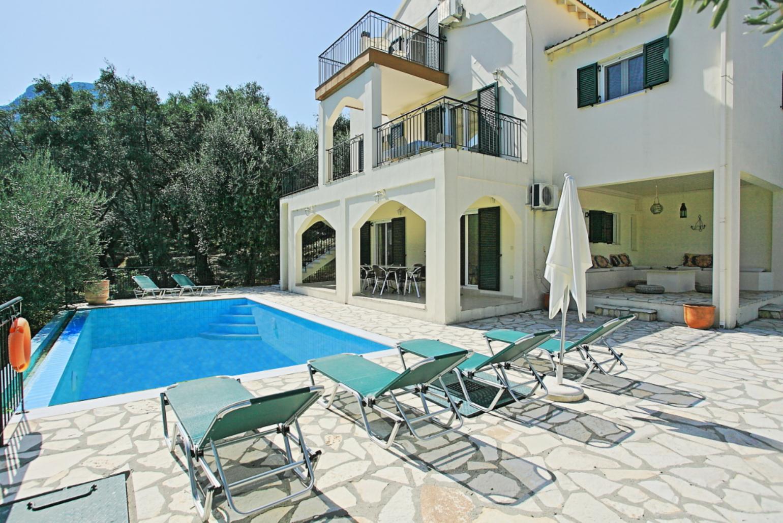 Private pool with terrace area