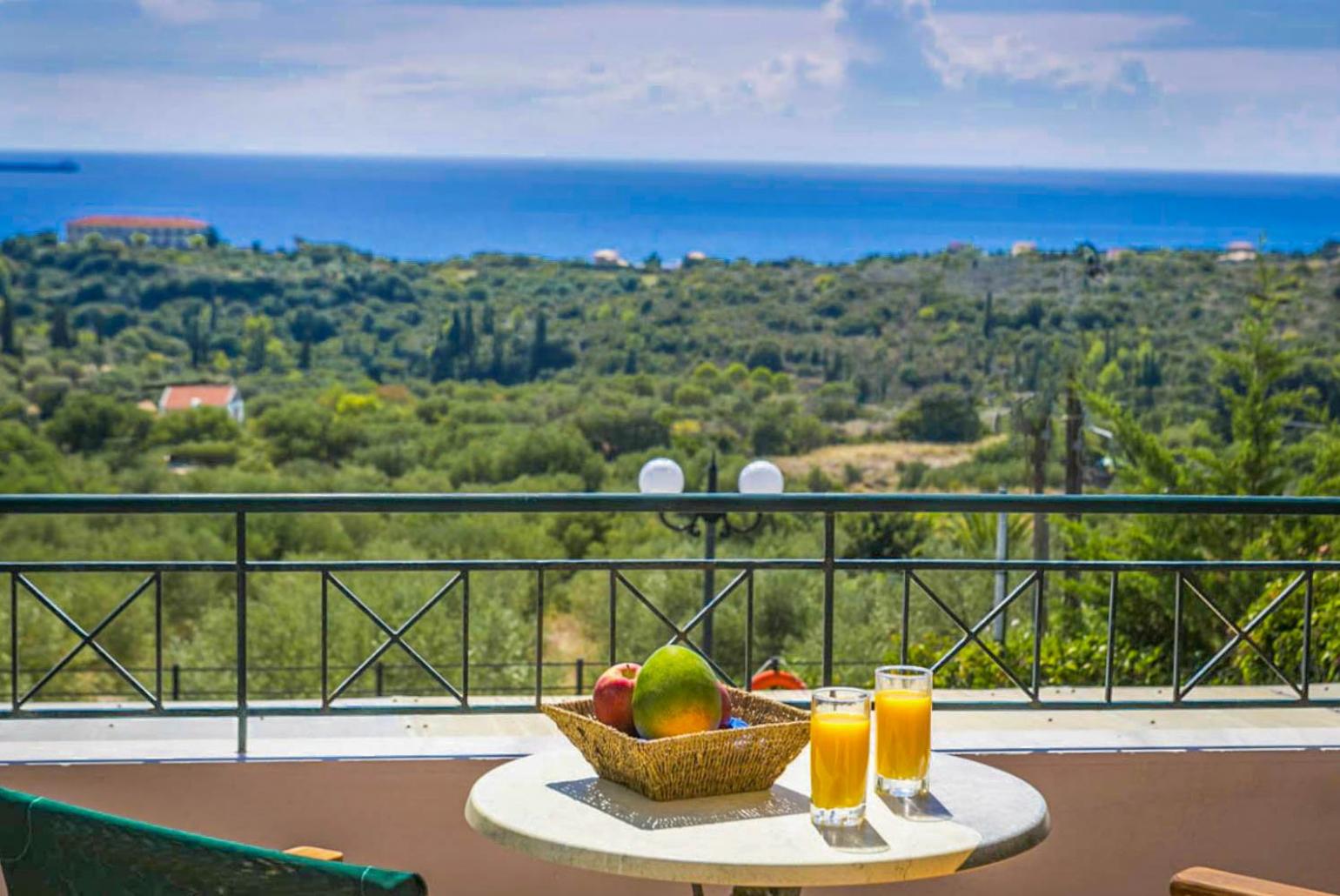 Terrace area with sea views