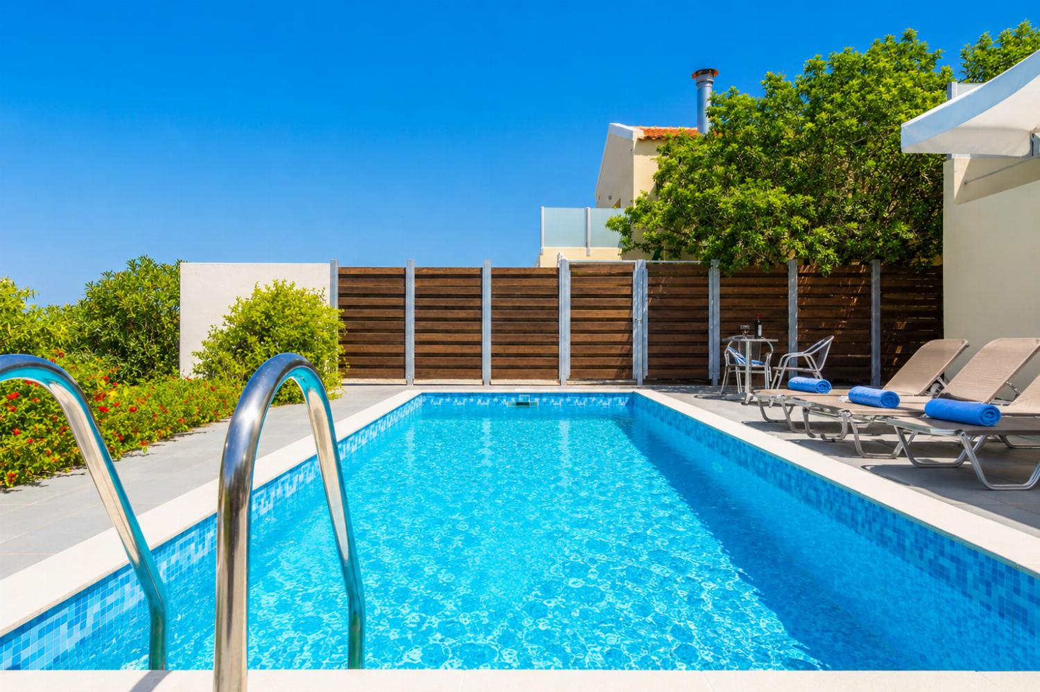 Private pool, terrace, and garden