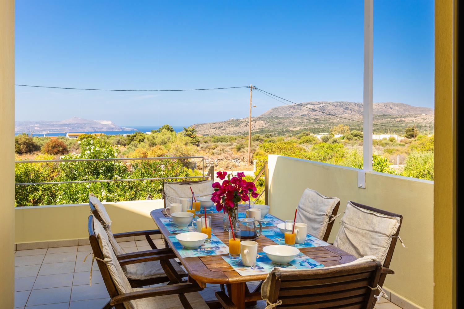 Terrace area with sea views