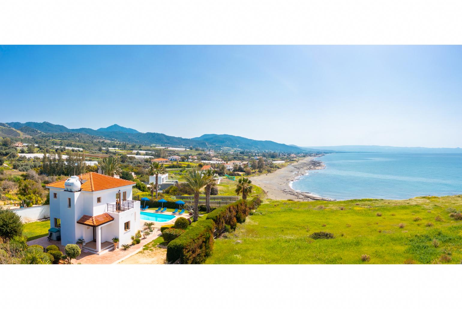 Aerial view of Villa Pelagos