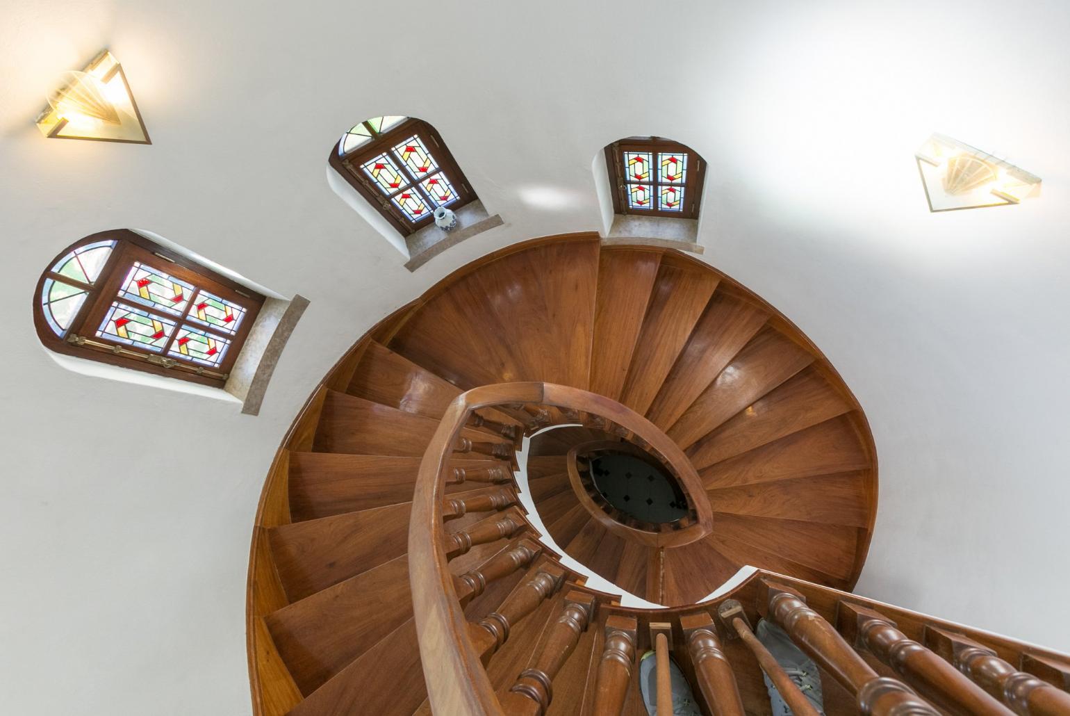 View from the top stairs