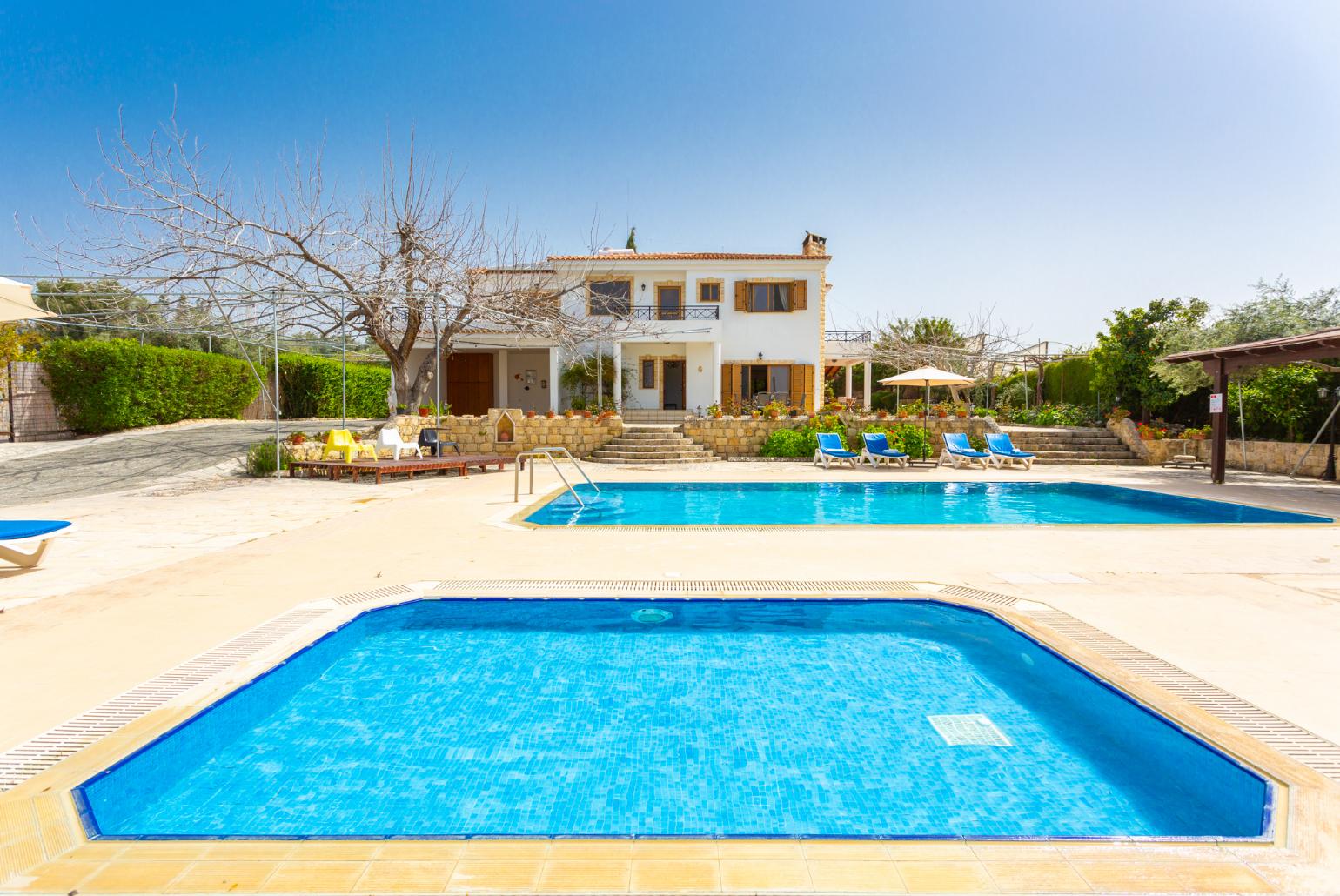 Beautiful villa with private pool, terrace, and garden with sea views