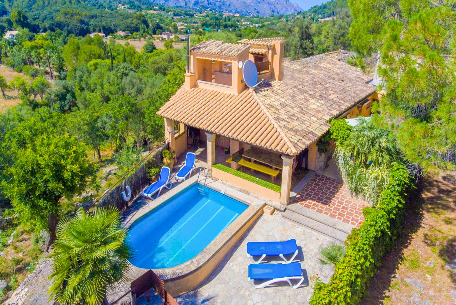 ,Beautiful villa with private pool and terrace with countryside views