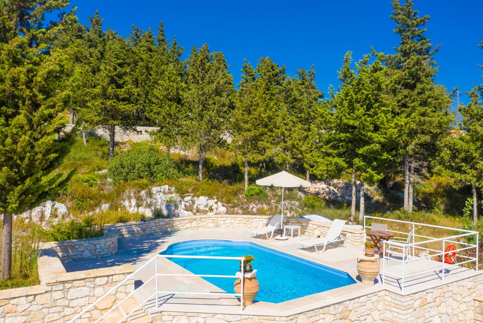 Private pool and terrace 