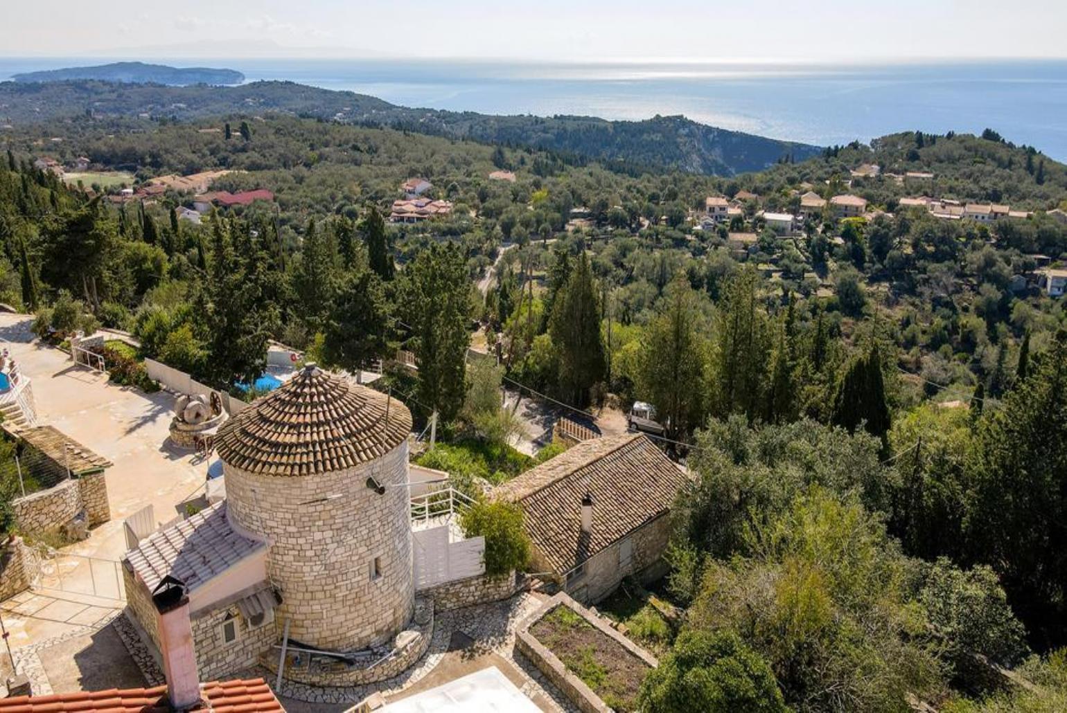 Aerial view of Villa Windmill