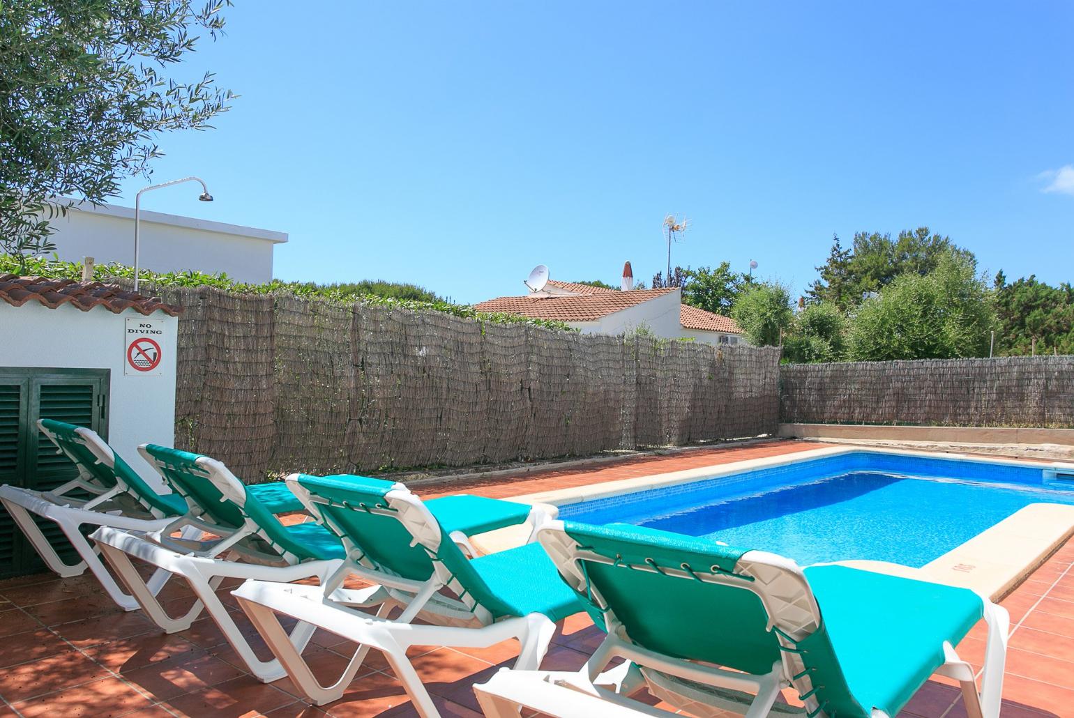 Private pool and terrace