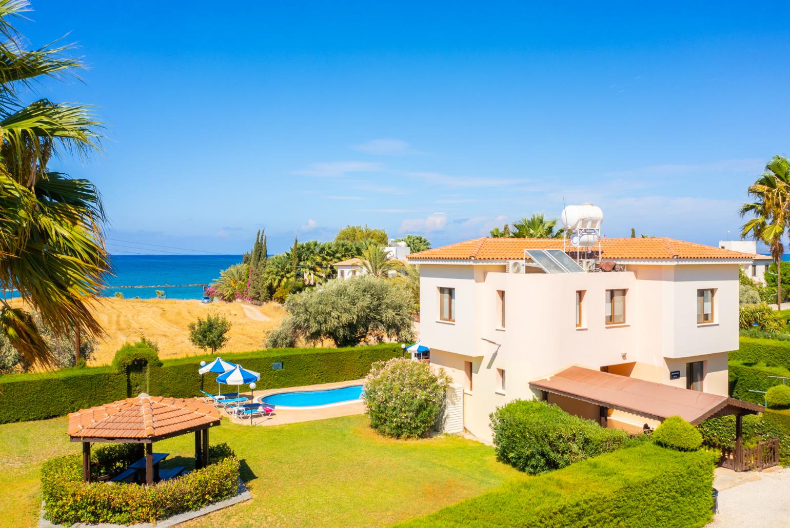 Aerial view of Villa Halima Georgios