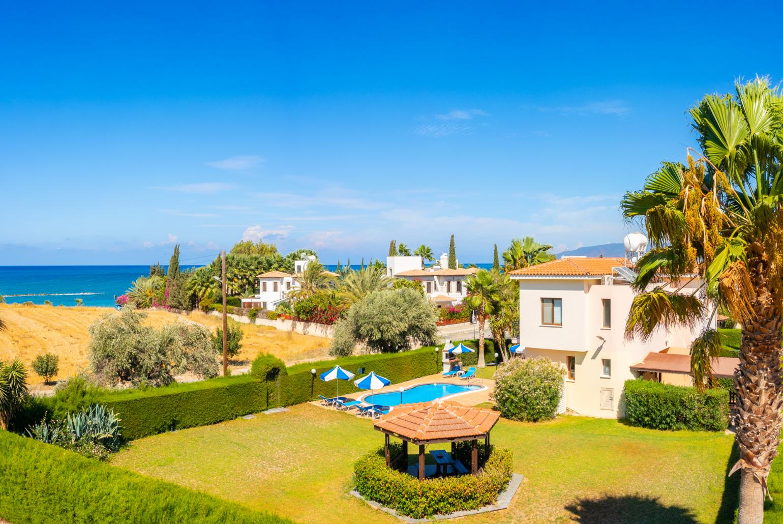 Aerial view of Villa Halima Georgios