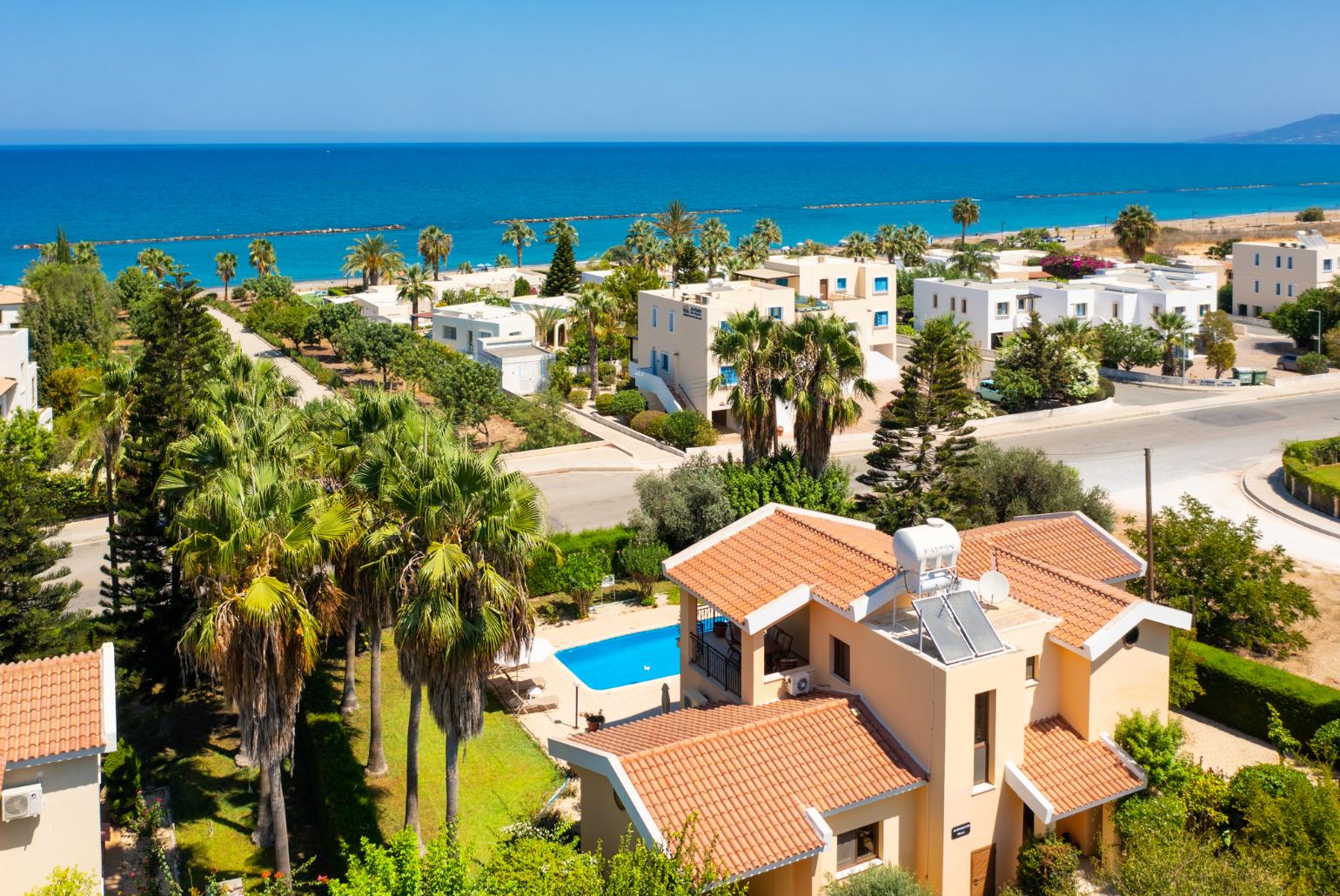 Aerial view of Villa Halima Alexandros